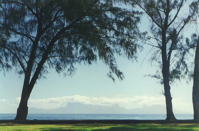 The island of Moorea from Tahiti