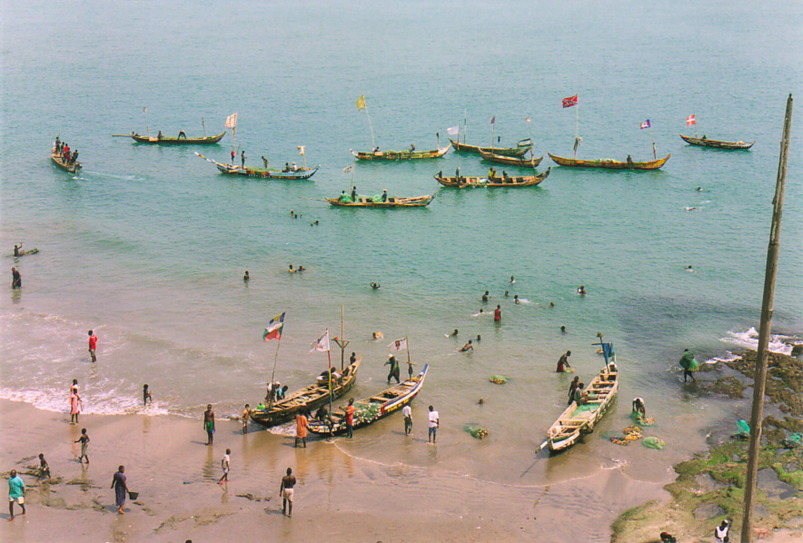 The beach at Cape Coast