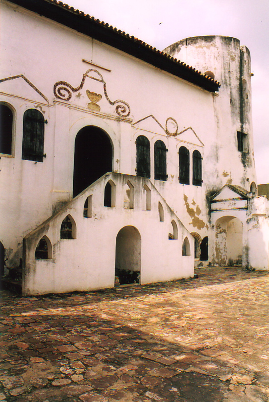 A decorated wall inside St George's Castle