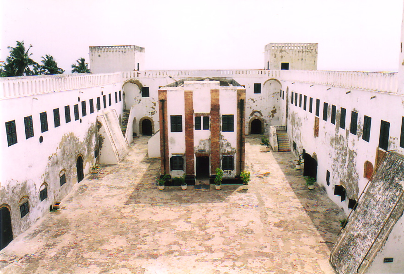 The courtyard of St George's Castle, Elmina