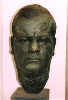 A bust of Jimmy Moxon