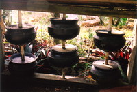 The black pots from Jimmy Moxon's Black Pot Restaurant