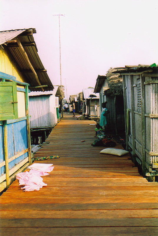 The main drag in Nzulezo