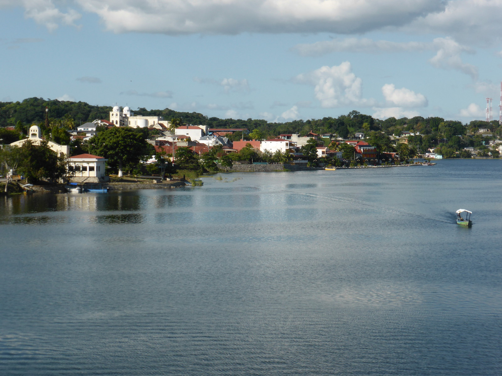 The island of Flores, as seen from the mainland to the south