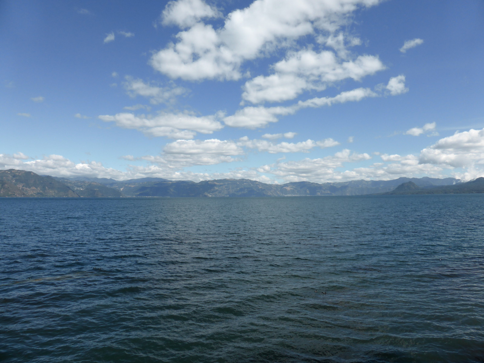 The view east from San Pedro towards Panajachel