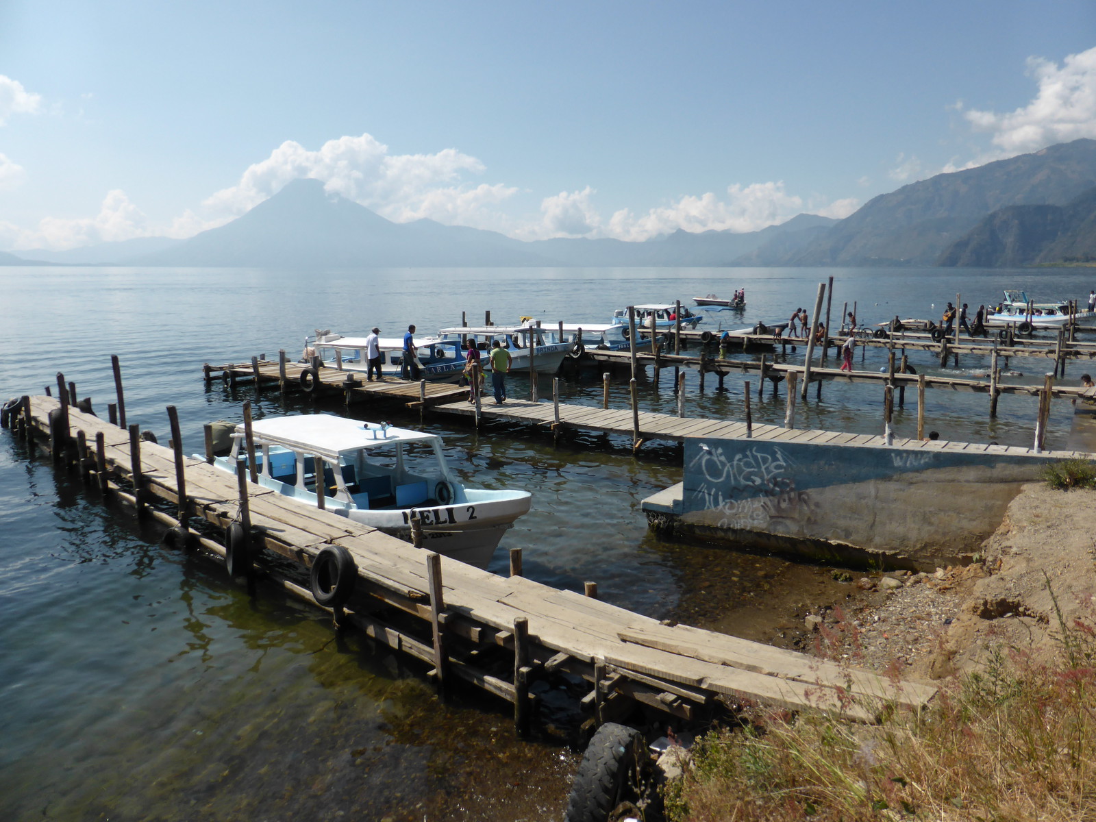 The harbour at Panajachel