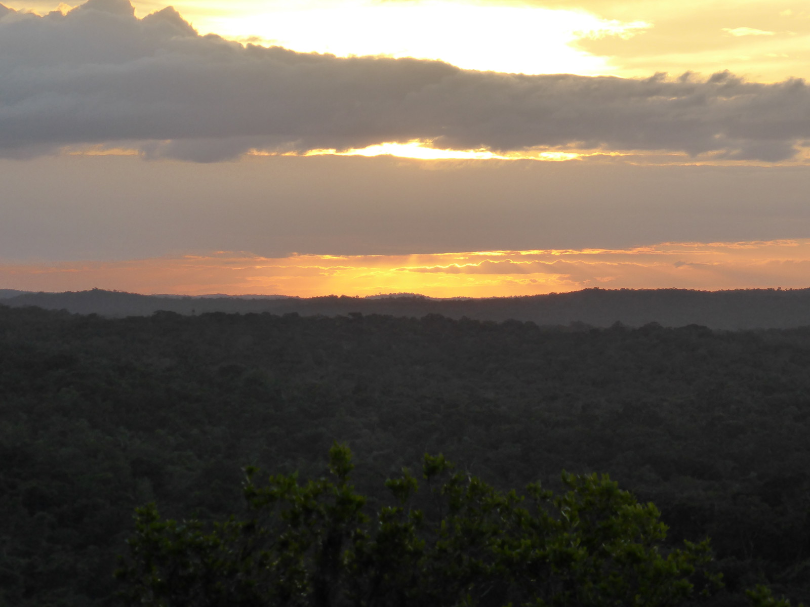 The sunset from Temple IV