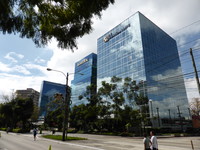 The buildings in Zone 10 are as modern and gleaming as in any other modern city