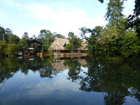 The view across the river from Hotel Kangaroo