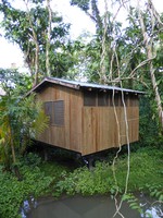 Our cute little swamp hut in Hotel Kangaroo