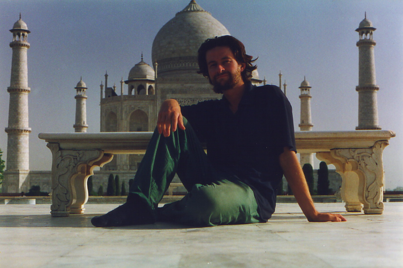 Mark in front of the Taj