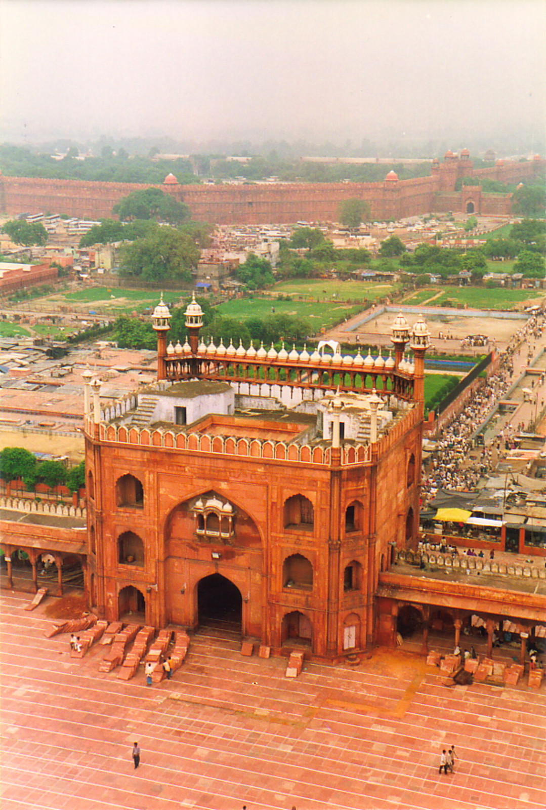 The view from above the Jama Masjid
