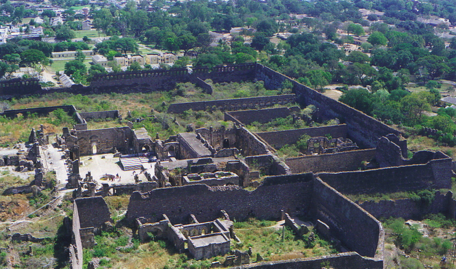 The old city surrounding Golconda