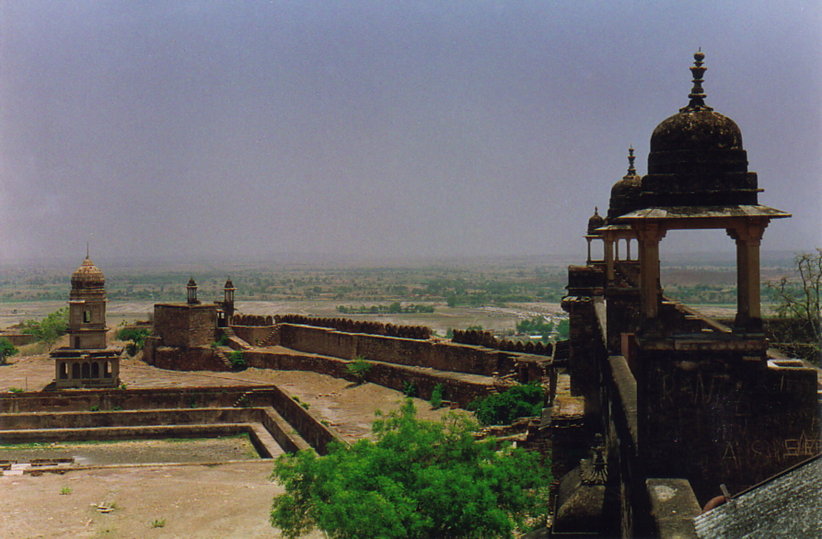 Pavilions on top of the northern end of Gwalior Fort
