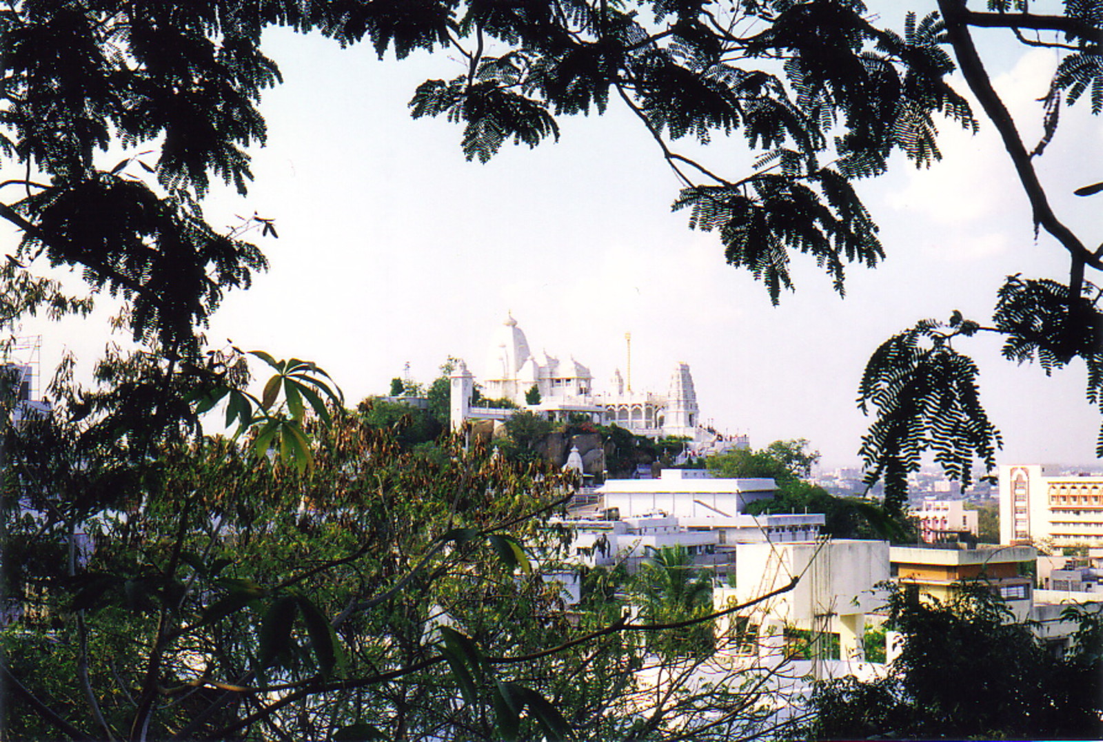 The Birla Mandir from the Hyderabad Observatory