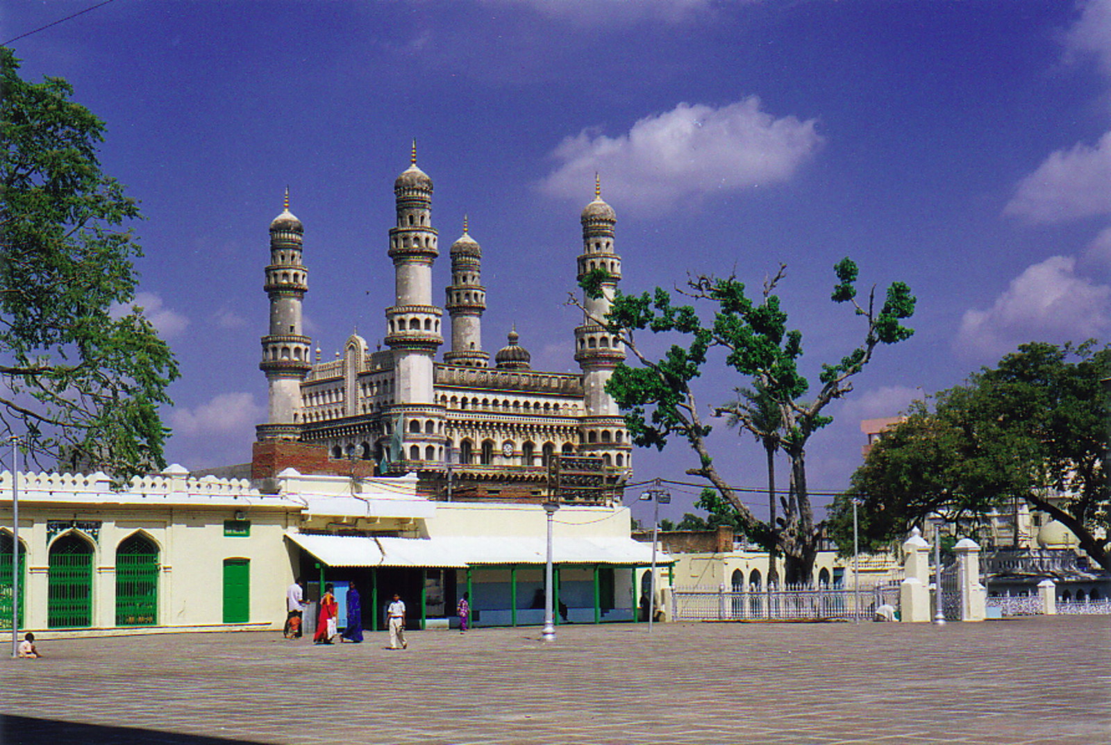 Charminar Gate from the courtyard of the Mecca Masjid