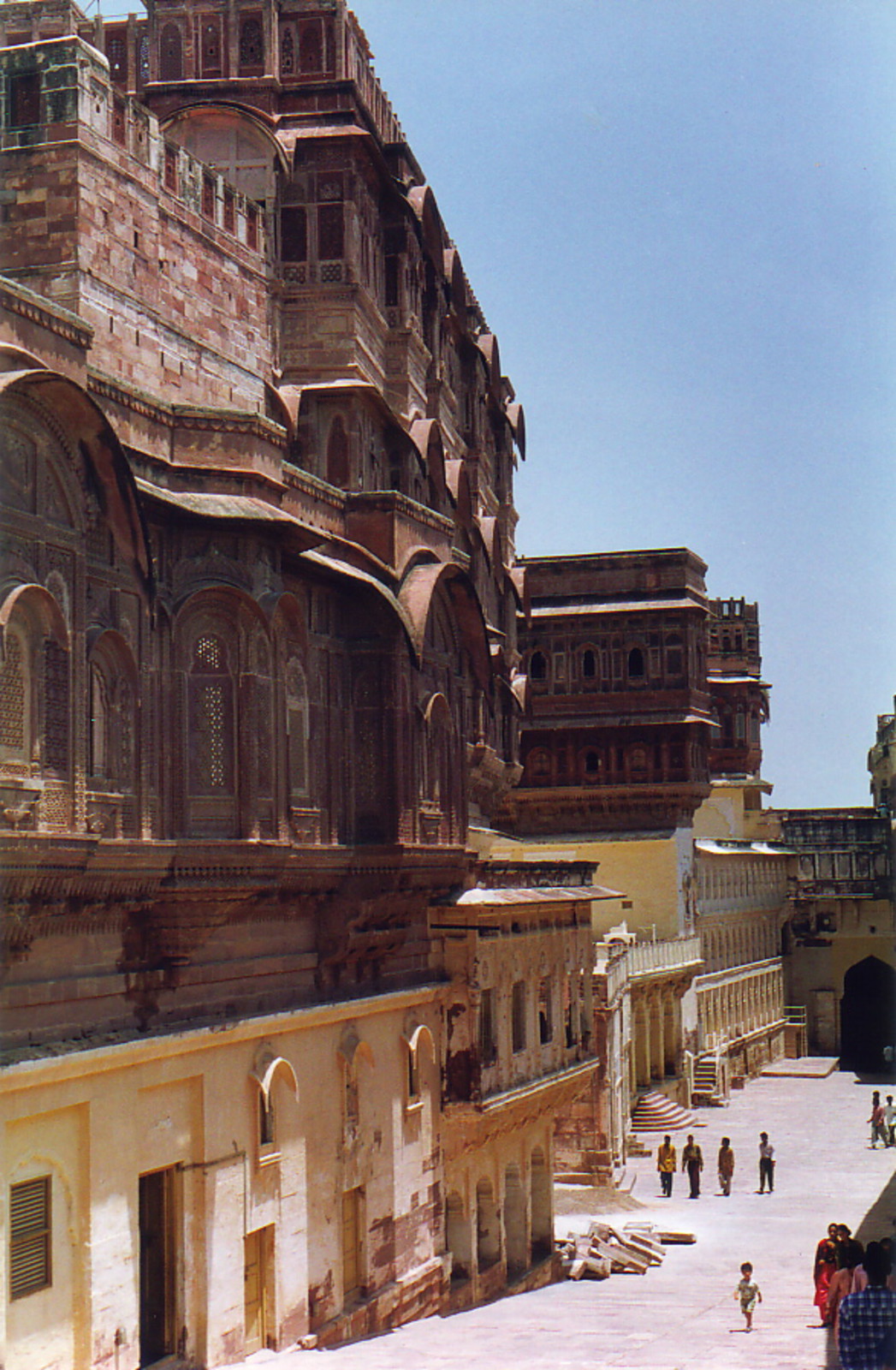 The inside of Mehrangarh Fort