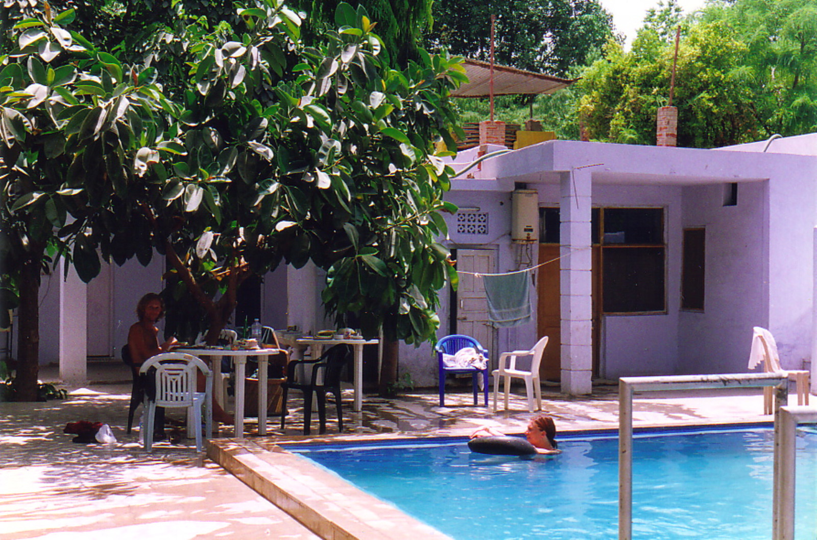 The pool at the Peacock Hotel