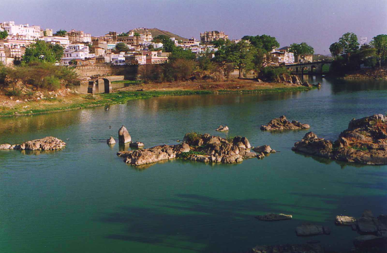 Udaipur from across the lake