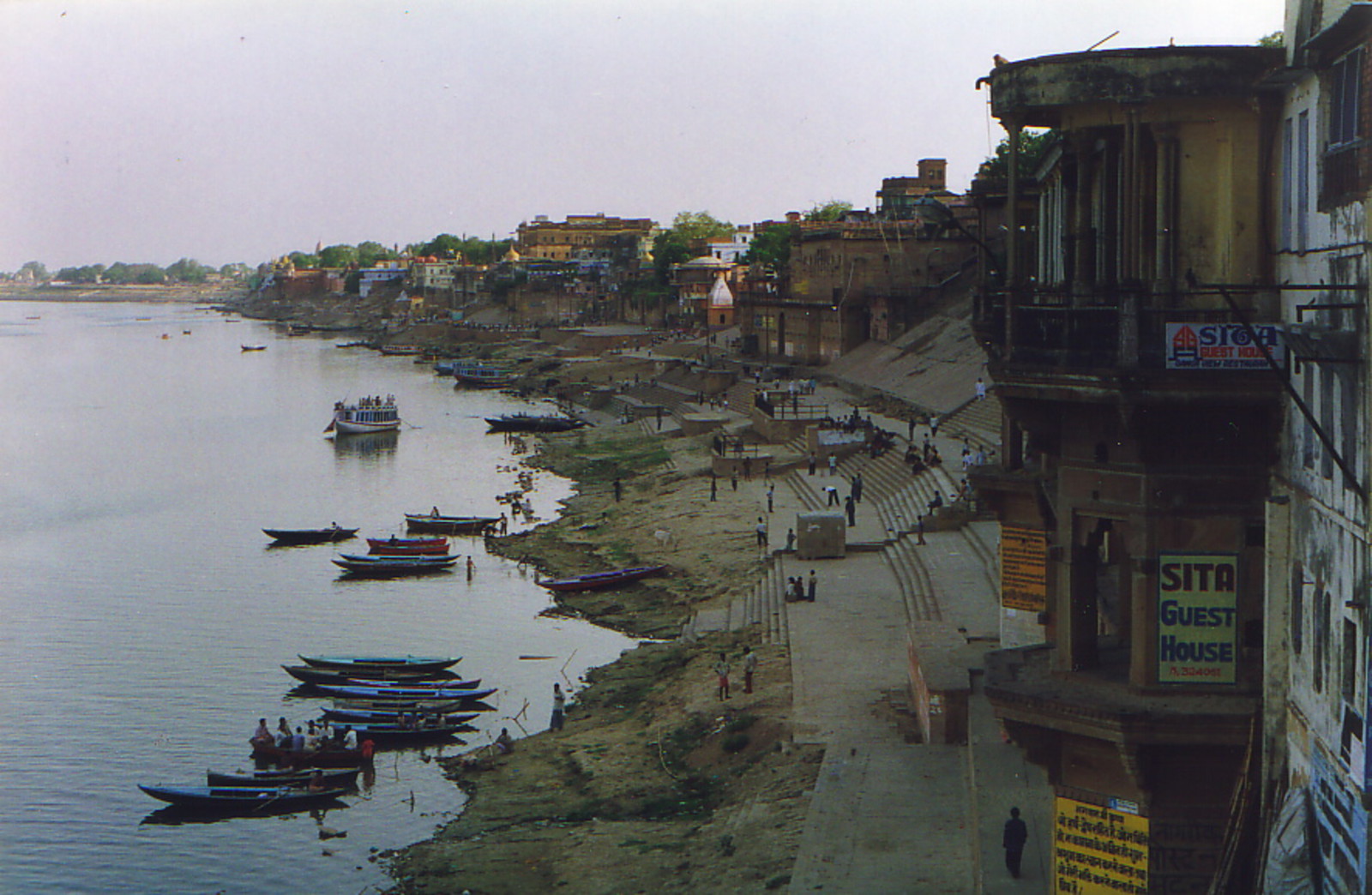 The ghats at dusk