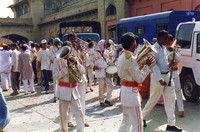 A colourful marching band