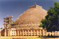 The main stupa at Sanchi