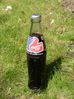 A bottle of Thums Up