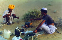 Sagra and Ali cooking