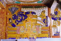 A painting of a Hindu god
