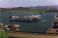 The Lake Palace Hotel from the City Palace