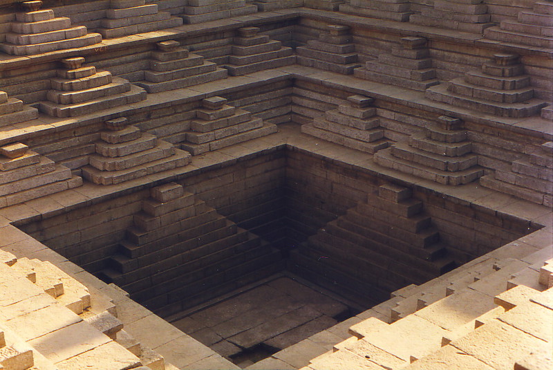 A stone bathing ghat