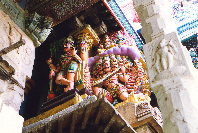 A carving of Ravana
