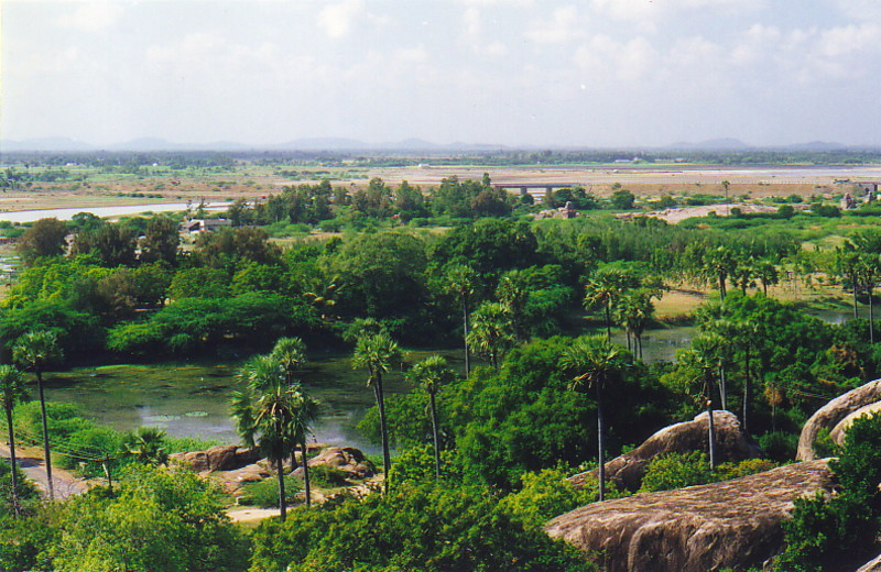 The view inland from Mamallapuram