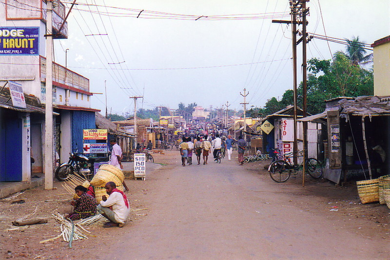 The main street in Puri