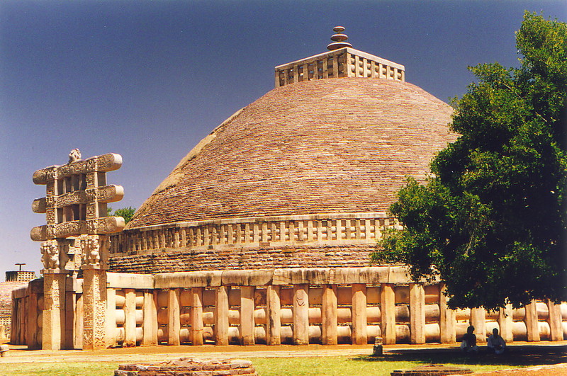 The main stupa at Sanchi