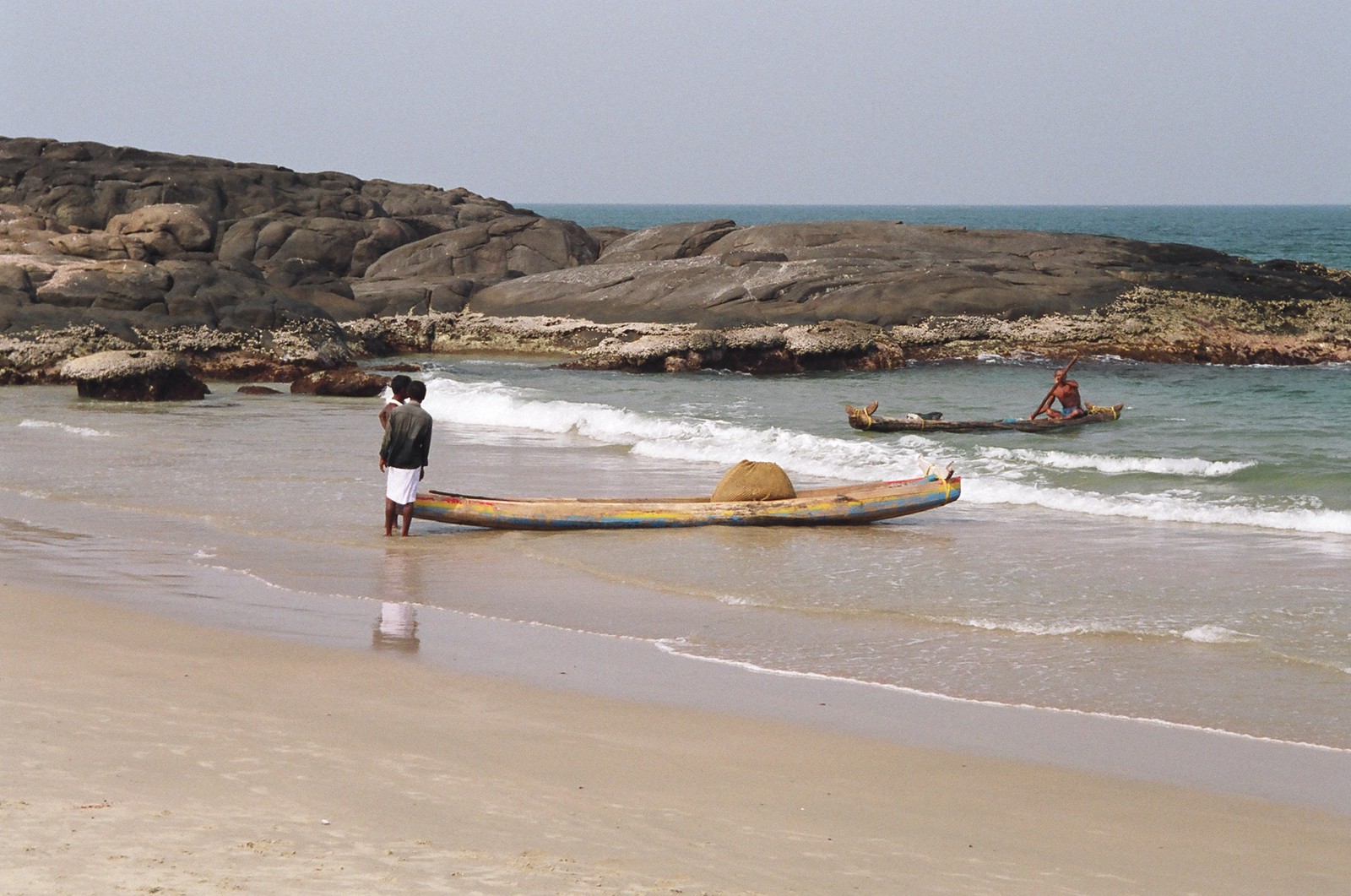 Canoes on Hawah Beach