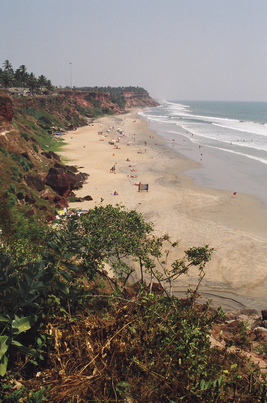 The beach at Varkala