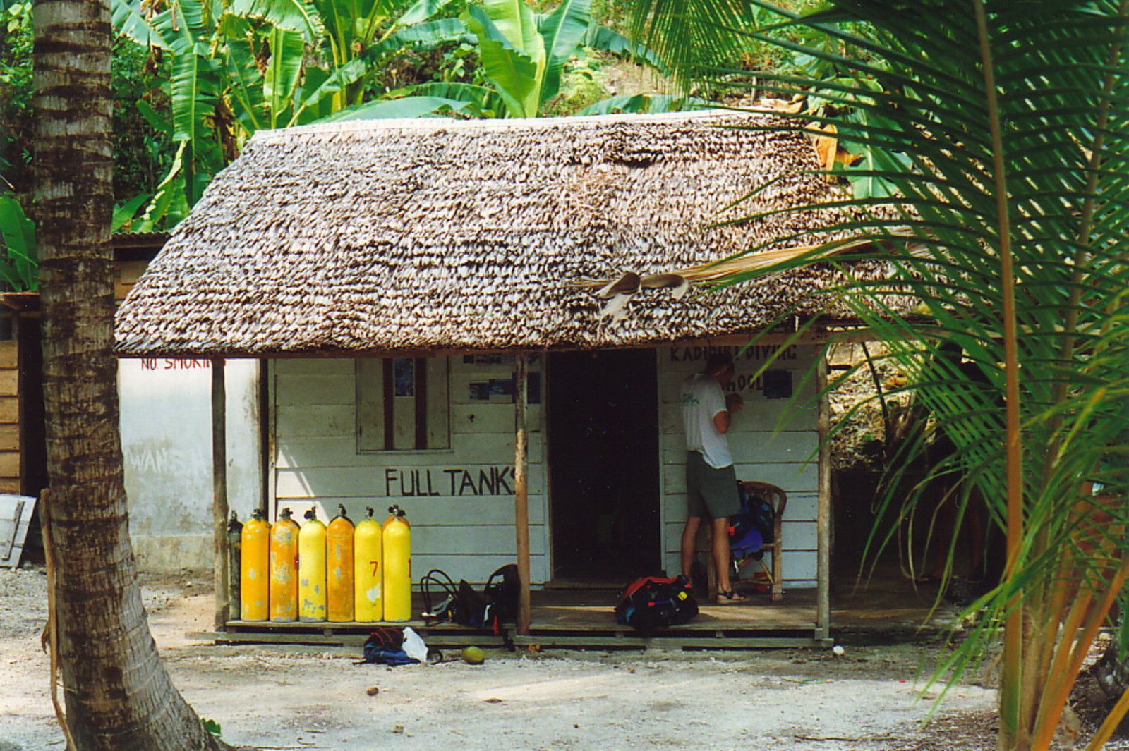 The dive centre on Kadidiri Island