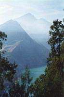 The view into the crater