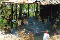 A busy mountain shelter