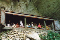 The tau-tau outside the cave graves of Londa