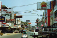 A busy road in Ujung Pandang