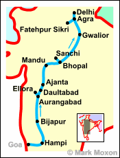 Map of central India