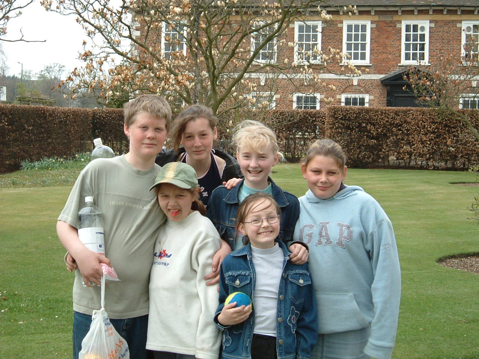 A group of children in Hall Place