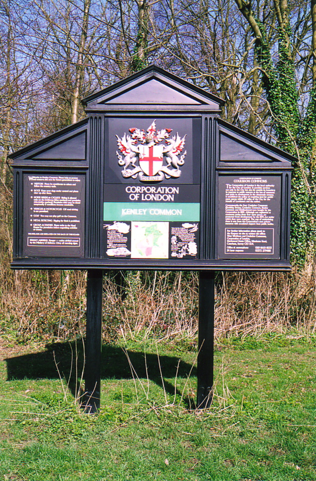 The Corporation of London sign for Kenley Common