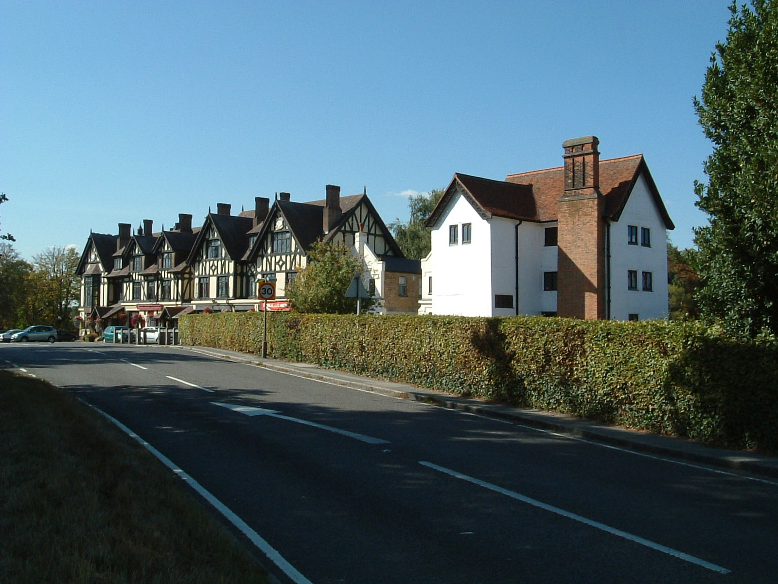 The Royal Forest Hotel (left) and Queen Elizabeth's Hunting Lodge (right)