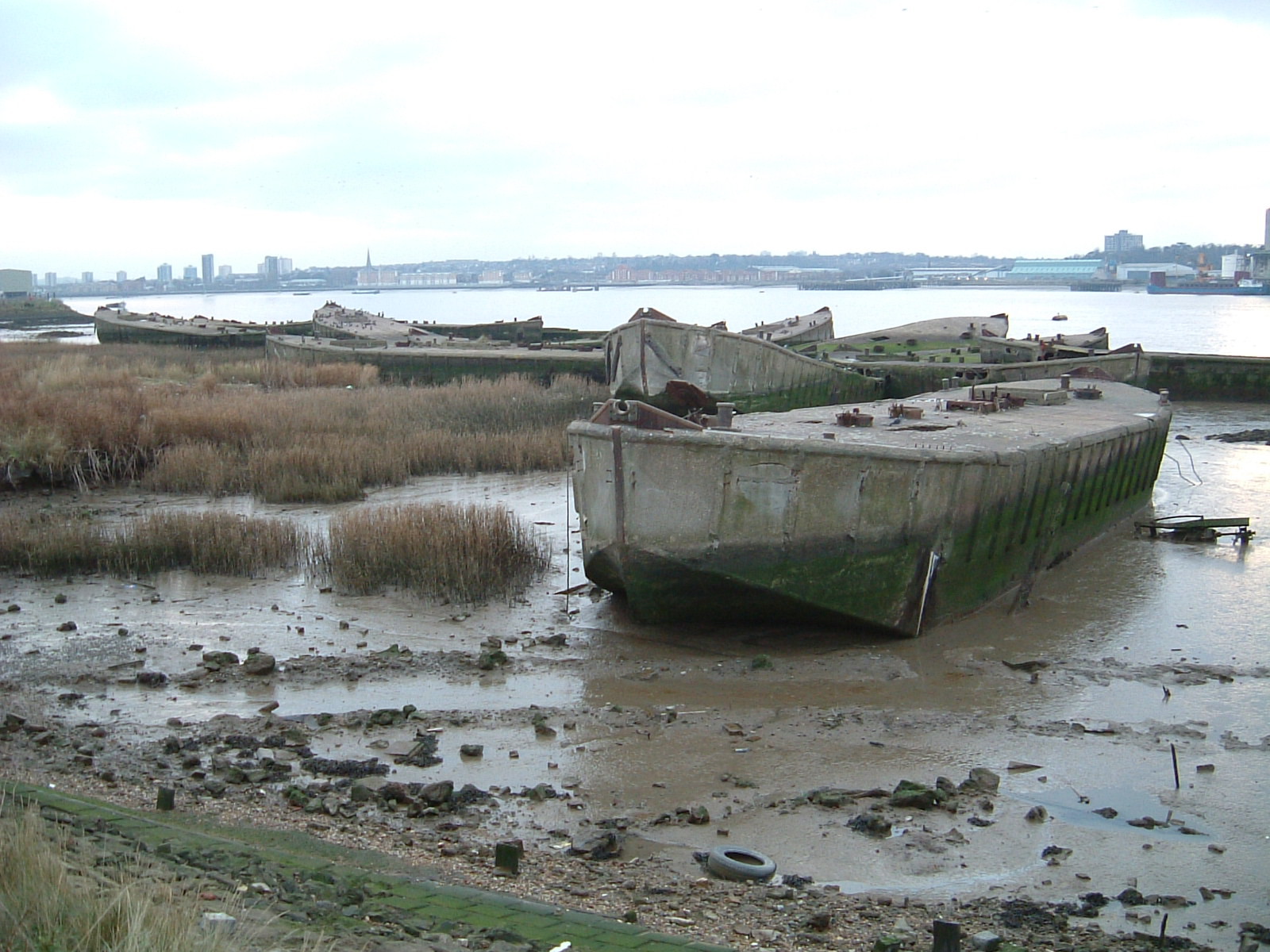 Concrete barges of D-Day scuppered in the Thames