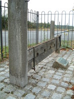 The village stocks and whipping post in Havering-atte-Bower