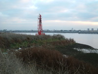 The beacon on Coldharbour Point
