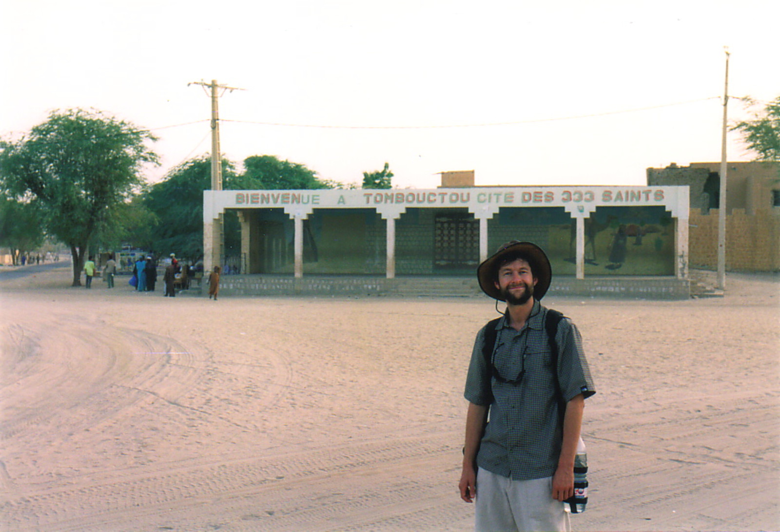 Mark wearing his hat in Timbuktu